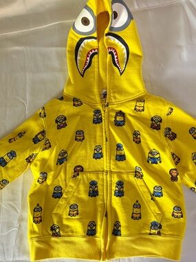 Bape x Minions Shark Full Zip Up Kids